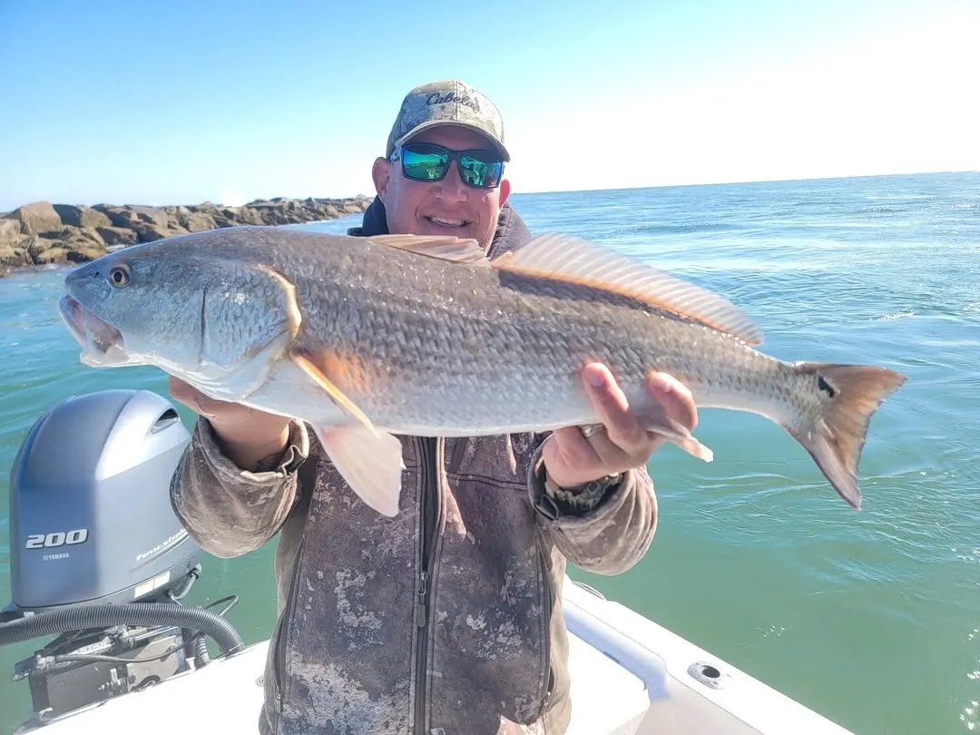 Redfish caught with Capt. Fred
